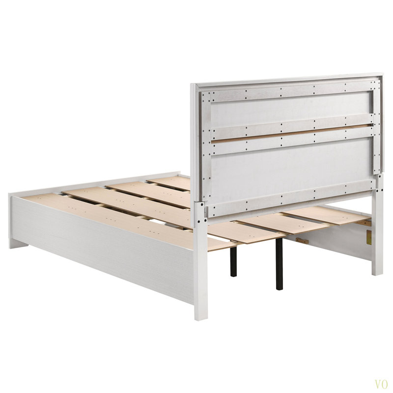 Orchid Storage Bed, White, Queen