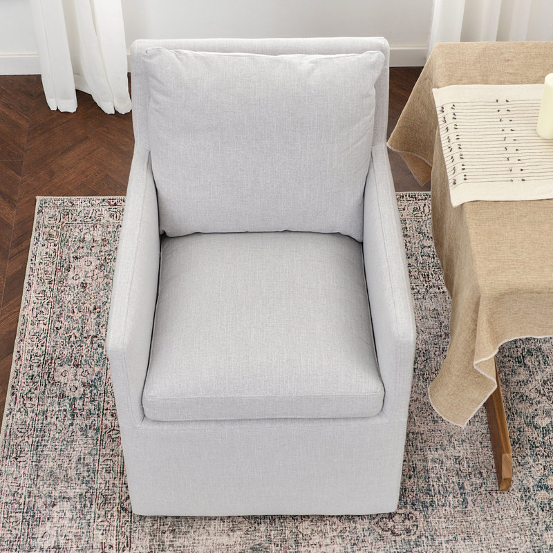 Fauteuil de salle à manger Cheryal , Gris clair