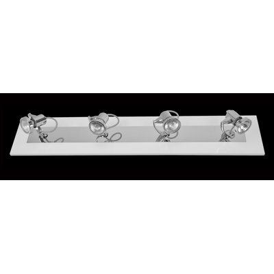 Ensemble de rail d’éclairage 4 lumières fix