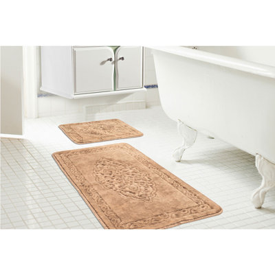Ensemble de tapis pour salle de bain 2 pièces Walfried