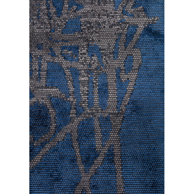 Dekevious Abstract Hand Loom Indoor / Outdoor Area Rug, Rectangle 5'3" x 7'7"
