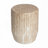 Magnus Modern Organic Stone-Texture Outdoor MGO Side Table with Fluted Pedestal Design-216910015