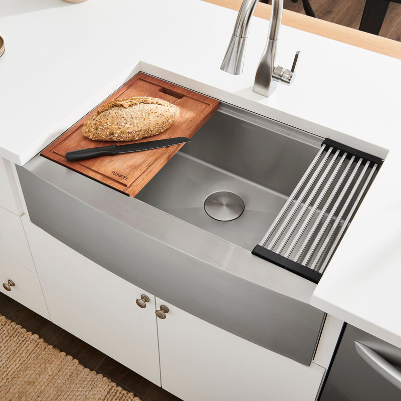 Verona Workstation Farmhouse Kitchen Sink