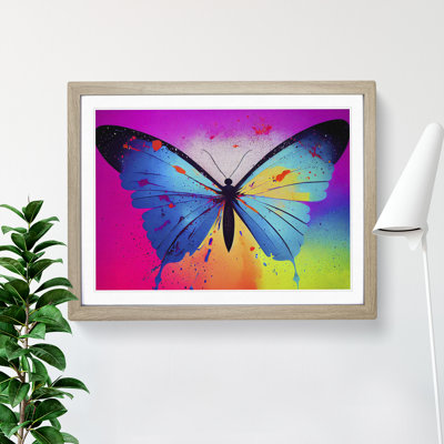 Butterfly Splash Vol.2 Abstract - Framed Print