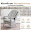 Outdoor Patio Dining Side Chair with Cushion-856582811