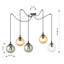 Garnes 5 - Light Clear/Graphite/Gold Bowl Pendant