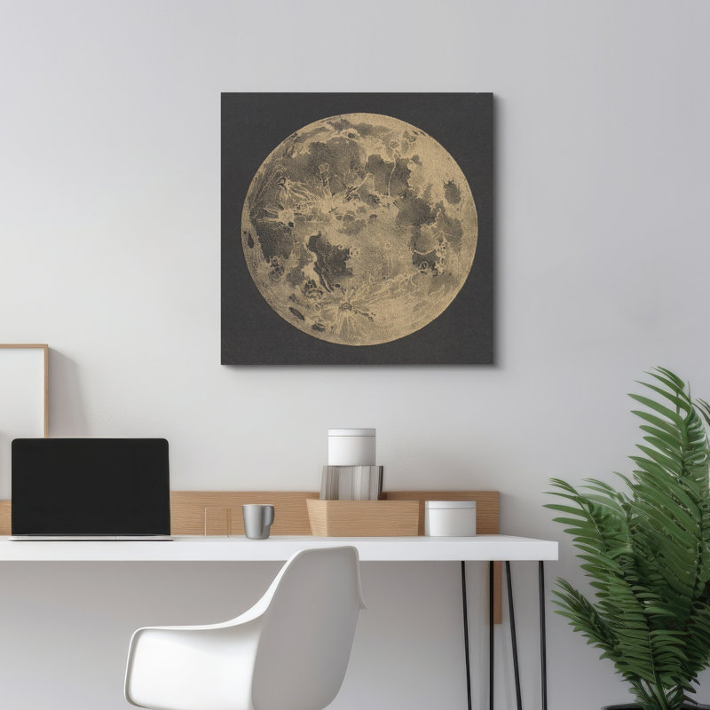 Full Moon, 16" H x 16" W, Wrapped Canvas