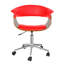 Rhodes Faux Leather Mid-Century Office Chair-1030724621