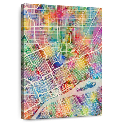 Aliaz Detroit Michigan City Map I