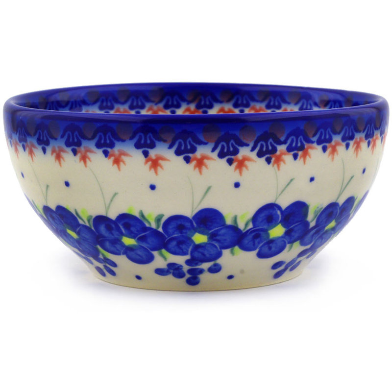 Passion Poppy Handmade Stoneware Rice Bowl
