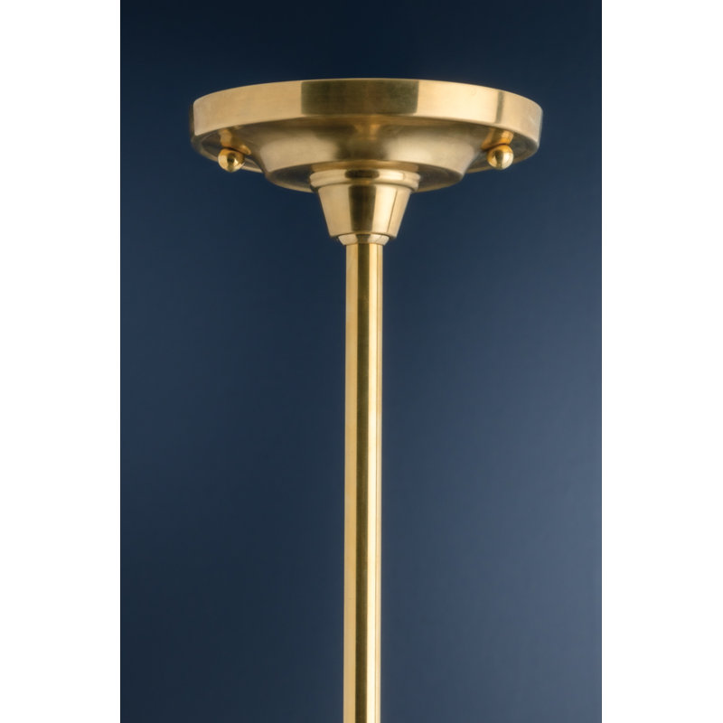 Pelham 1 - Light Single Pendant, Aged Brass, 10.5"