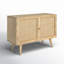 Buffet en bois massif de manguier de 39,5 po de large Nico-313149770
