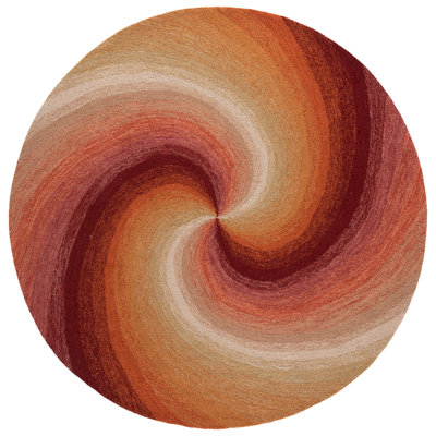 Novelty 202 Hand Tufted 80% Wool; 20% Cotton Spiral Rug