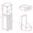 Tilt-Out Laundry Sorter Cabinet In White - One Compartment, Drawer, Built From E1 With Painting For A Convenient Storage Made Strong And Painted Surface Durability