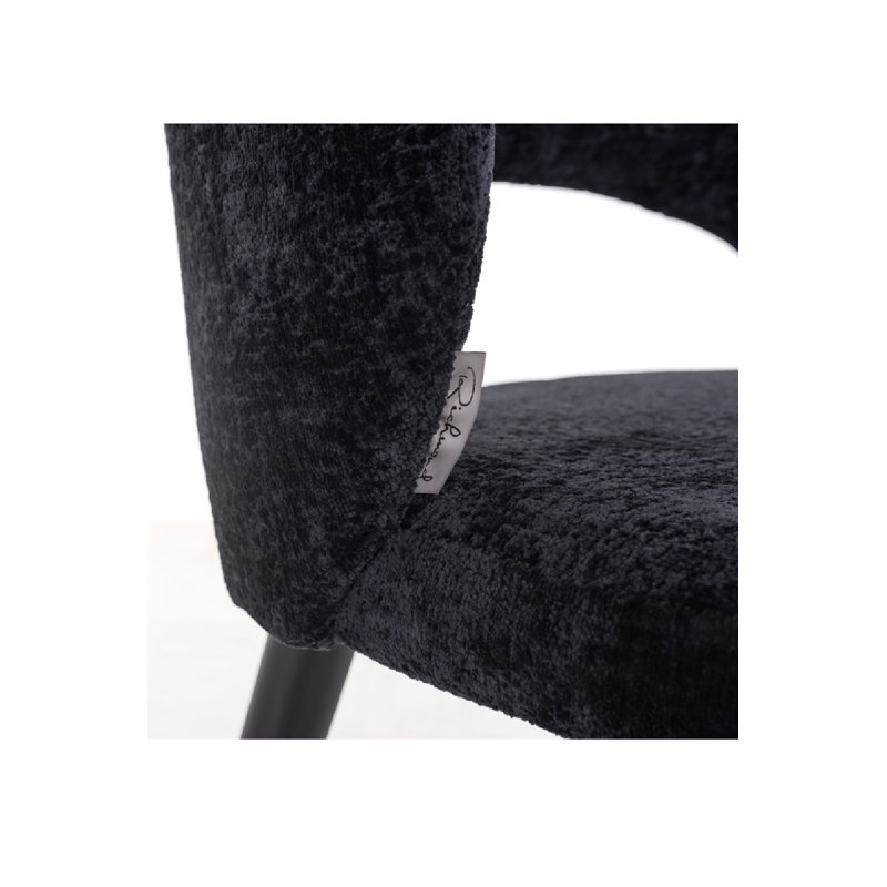 Savoy Upholstered Arm Chair, Black
