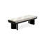 Banc rembourré en bois massif noir-1233421001