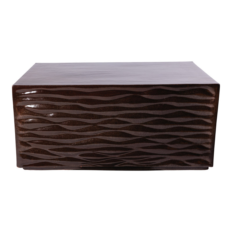Zen Outdoor Coffee Table, Pyrite Brown Gloss