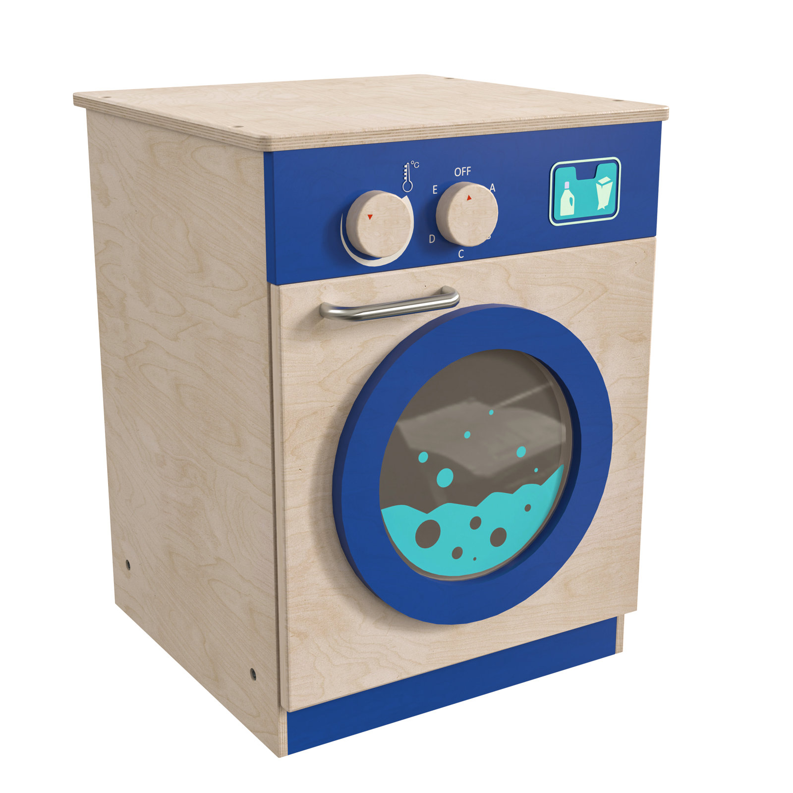 Bright Beginnings Wooden Play Washing Machine
