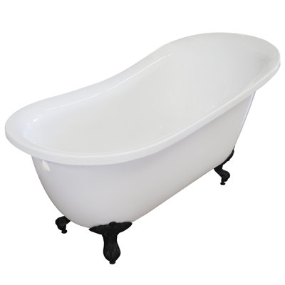 66.5'' x 30'' Freestanding Soaking Acrylic Bathtub