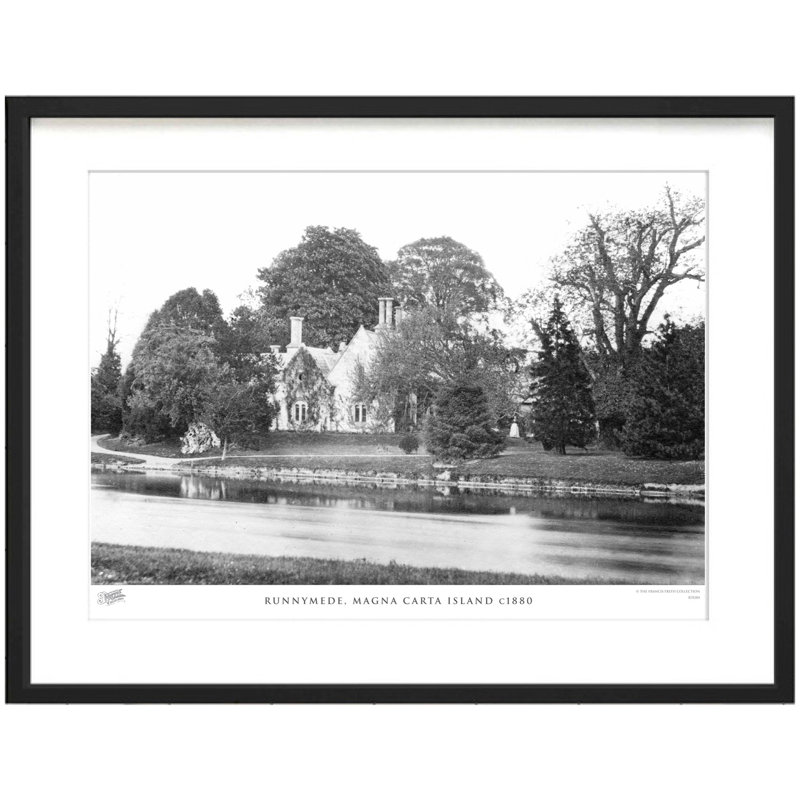 Runnymede, Magna Carta Island C1880 by Francis Frith - Single Picture Frame Print, 60cm H x 80cm W x 2.3cm D