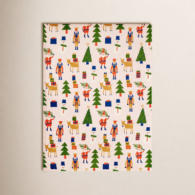 Holiday Characters Printed Plush Throw Blanket