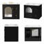 Ensemble de meuble-lavabo mural 24 po avec lavabo en céramique, 2 tiroirs et 1 porte rembourrée-114351172