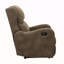 Fauteuil inclinable en microfibre brun rembourré 1pc