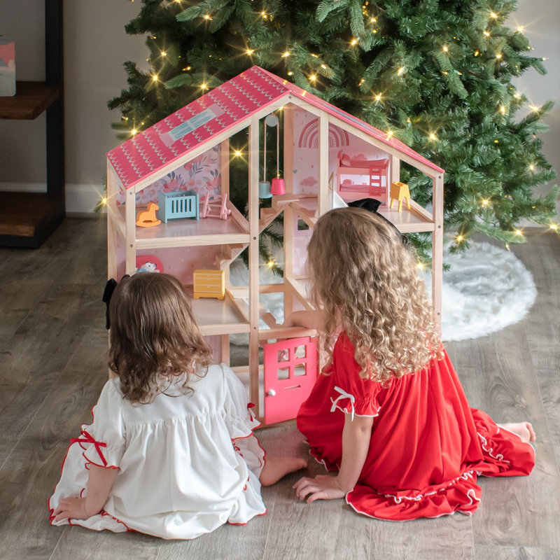 Tiny Land® Love Dollhouse with 30 Furniture
