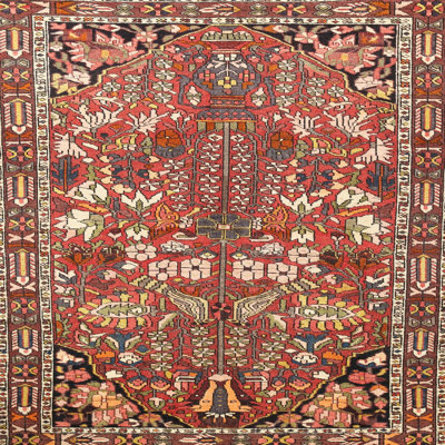 Tapis orange Southwestern