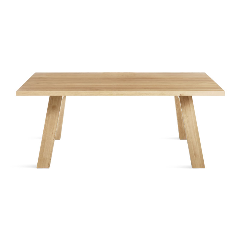 A Walk in the Park Solid Wood Dining Table, 38" W x 72" L, White Oak