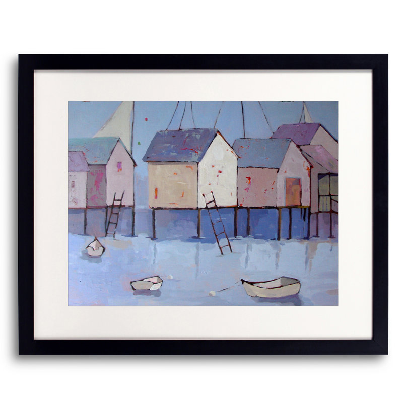 Boat House Row Print by Phyllis Adams