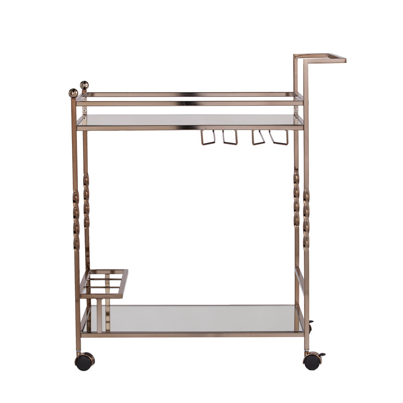Murdock Metal Bar Cart, Champagne