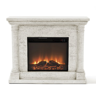 44.5"W Freestand Electric Fireplace With Remote Control