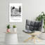 Copenhagen Waterfront Sketch Abstract Contemporary Architecture City Wall Art Print by Alex Nereuta - Wrapped Canvas Print-718565295