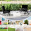 Chaise berçante de patio avec coussin-913543058