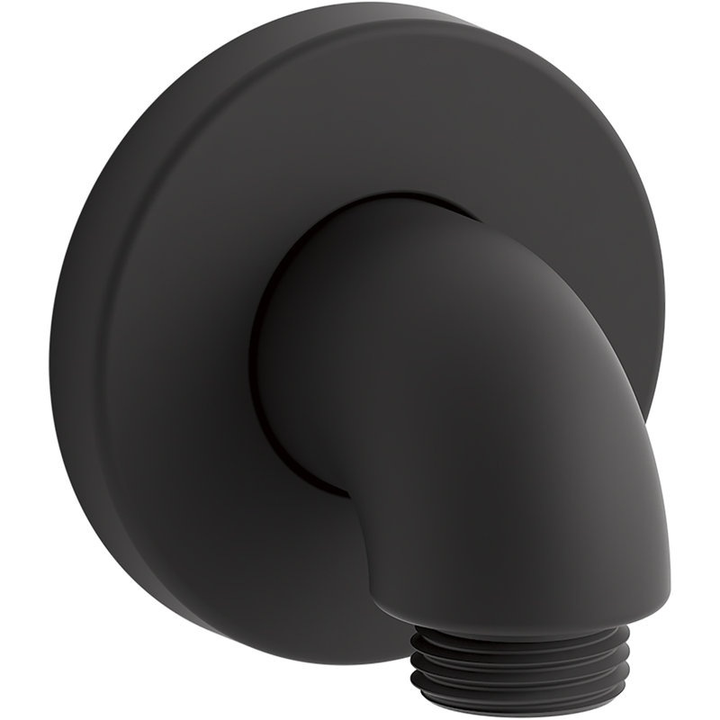 Purist Stillness Wall-Mount Supply Elbow, Matte Black