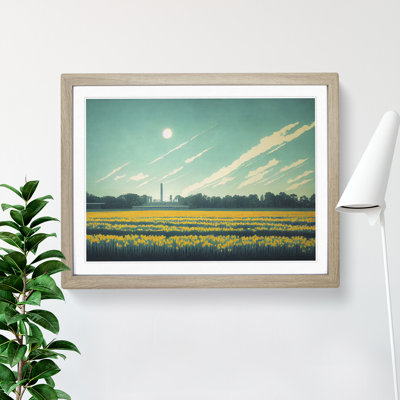 Intriguing Bluebell Field - Framed Print