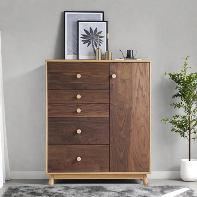 Armoire d'appoint en bois massif de couleur moderne