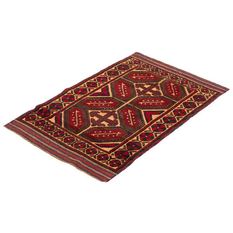 Tapis rouge tadjik 2 pi 10 po x 4 pi 8 po