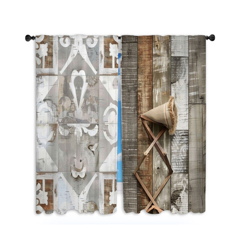 Paire de rideaux obscurcissant en polyester Aliani, L 40 po x L 52 po