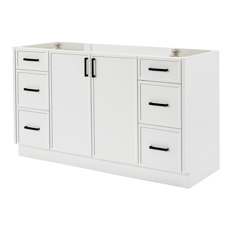 ARIEL Kelly 60 Single Bathroom Vanity Base Only, White