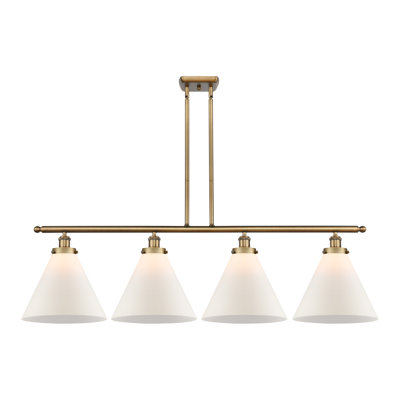 Luminaire suspendu à 4 lumières pour îlot de cuisine Moser
