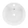 Monaco 15.75" Round Console Sink with Faucet Mount, White Basin