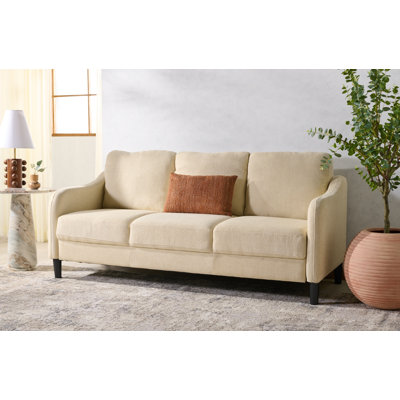 77.3'' Recessed Arms Sofa