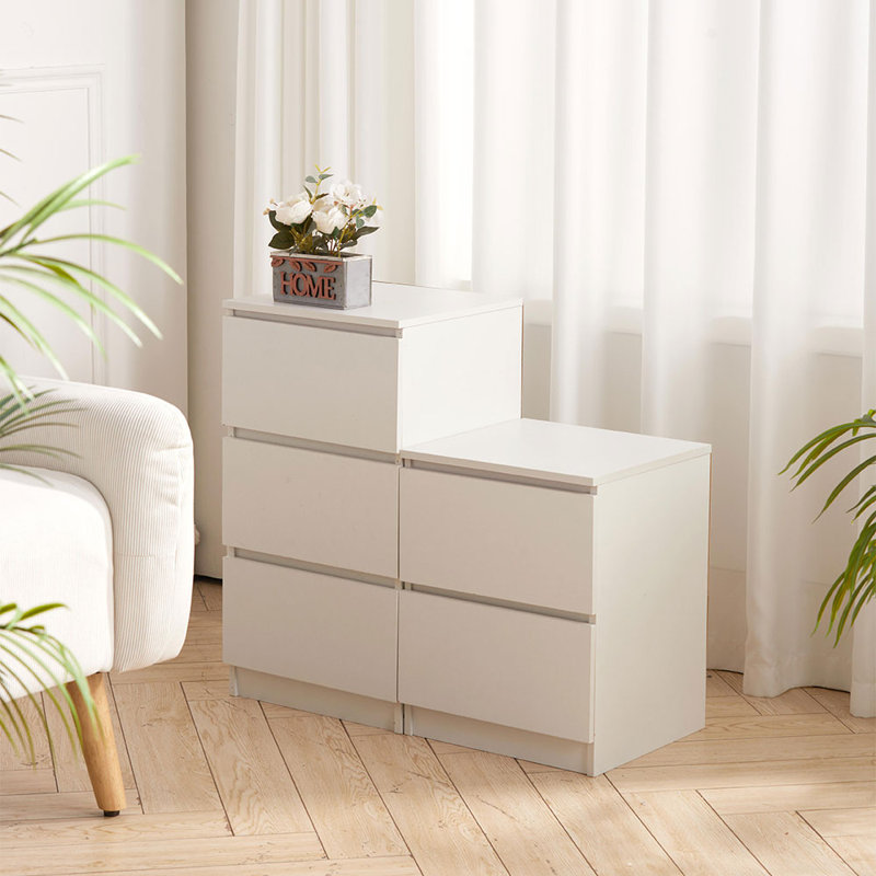 32cm W Solid Wood Bedside Table