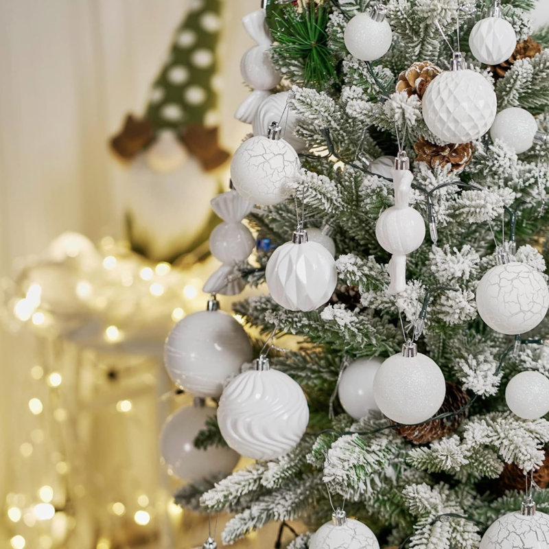 Décoration de Noël arbre, Blanc