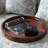 Arooj Round Solid Walnut Serving Tray-1773412414