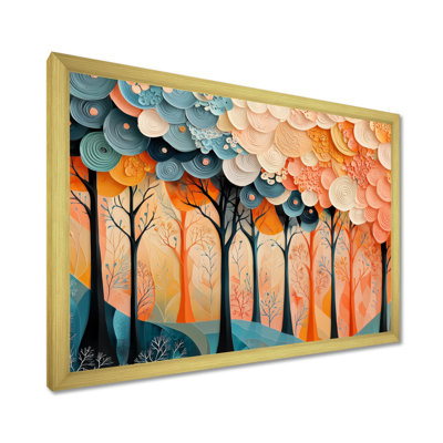 «Forest Trees Dream Fragments Forest I», art mural forêt