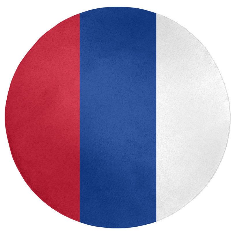 Chenille Indoor Rug, Round 5'