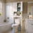 Bathroom Wooden Storage Cabinet Over-The-Toilet Space Saver with a Adjustable Shelf 23.62x7.72x67.32 inch